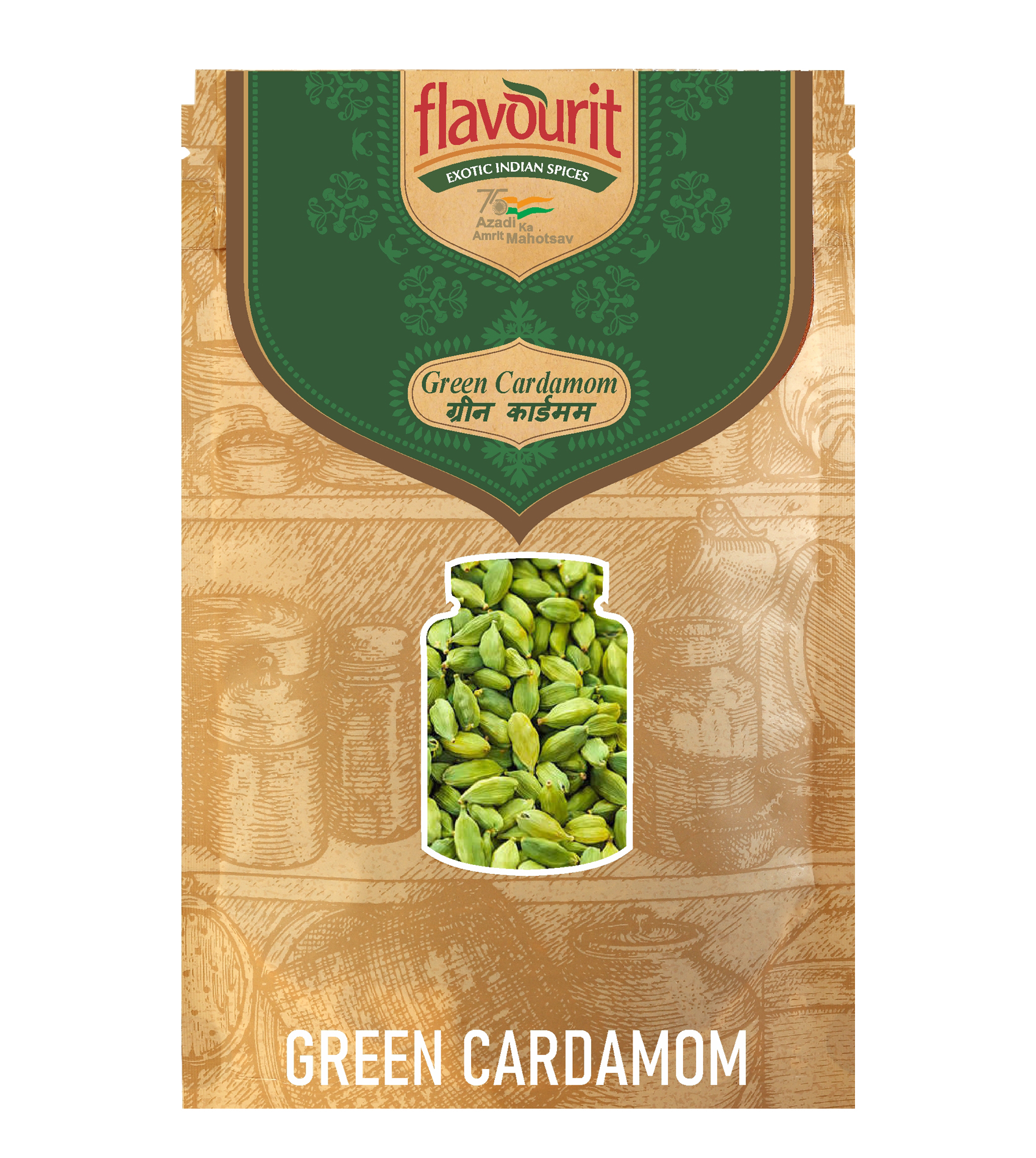 Flavourit Green Cardamom 8 MM Size(500grams)