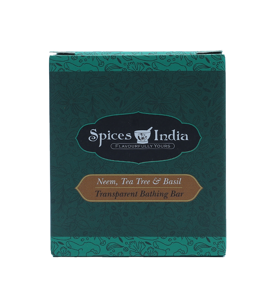 Spices India Neem, Tea Tree and Basil Transparent Bathing Bar